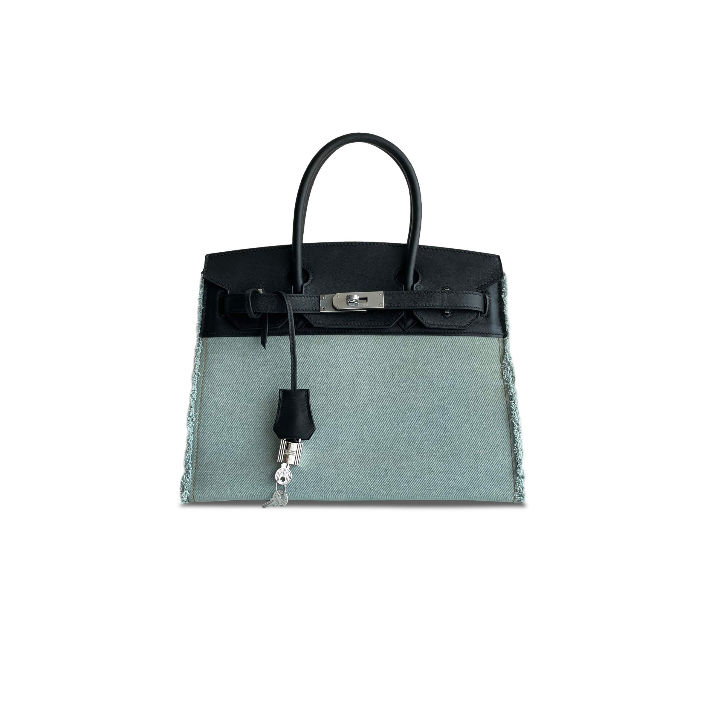 h**mes master birkin 30 swift leather and De*1m silver buckle h082686ck13 (30*23*15cm)